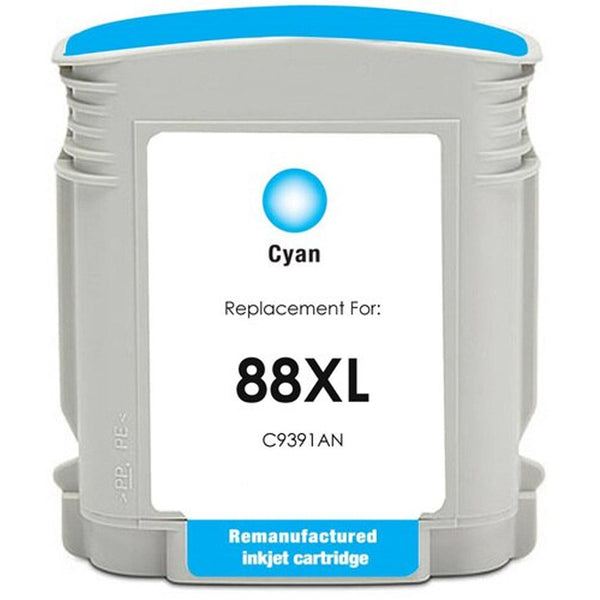HP 88XL (C9391AN) High Capacity Cyan Compatible Color Inkjet